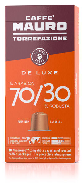 "DE LUXE" NESPRESSO® COMPATIBLE CAPSULES - BOX WITH 10 CAPSULES