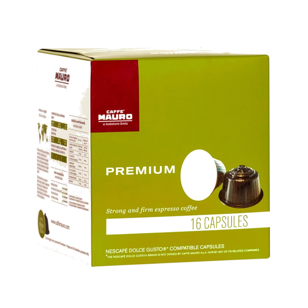 "PREMIUM" NESCAFE' DOLCE GUSTO® COMPATIBLE CAPSULES - BOX WITH 16 CAPSULES