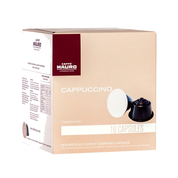 "CAPPUCCINO" NESCAFE' DOLCE GUSTO® COMPATIBLE CAPSULES SOLUBLE -  BOX WITH 16 CAPSULES