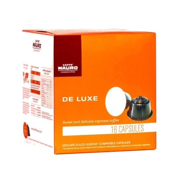 "DE LUXE" NESCAFE' DOLCE GUSTO® COMPATIBLE CAPSULES - BOX WITH 16 CAPSULES